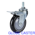 Medium duty  Stem Casters(black)(round surface),Various Size Available